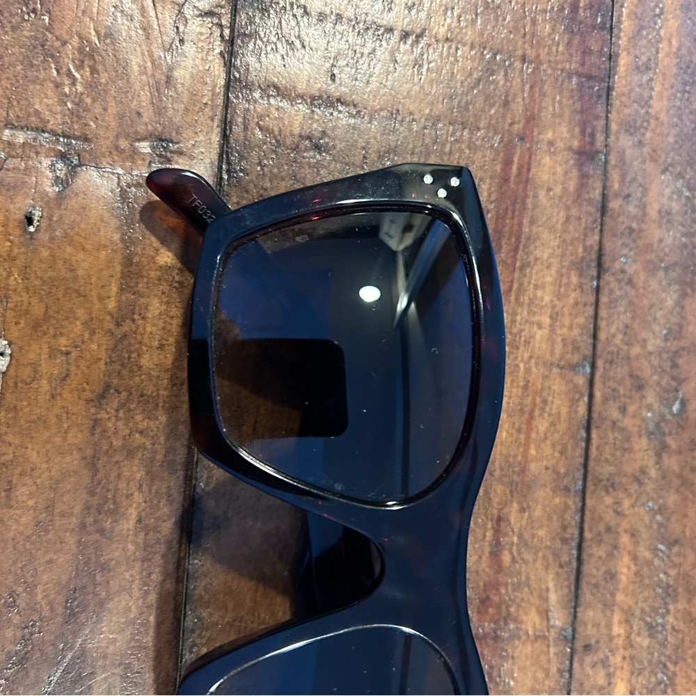 Celine 3 Dots 55mm Cat-Eye Brown Tortoise Frame&Dark Brown Gradient Lens w/Case - Picture 13 of 14